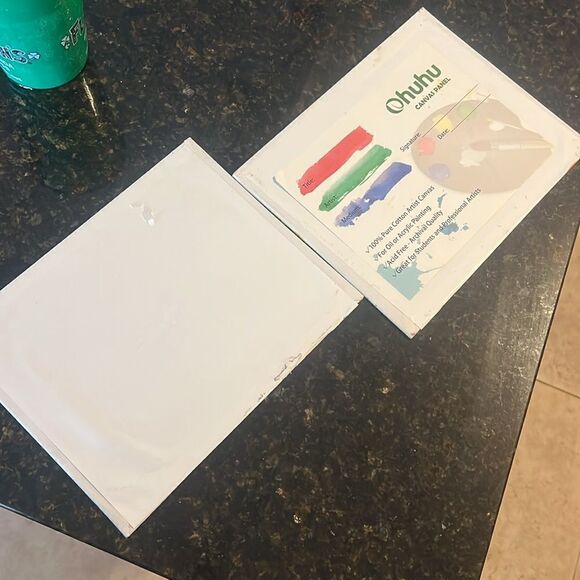 2 Paintings (1 Sunset , 1 Bird and Fence) Fun Colorful Paintings - 8 x 10 - Picture 6 of 6